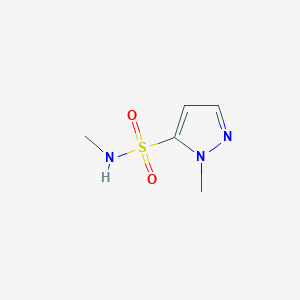 molecular formula C5H9N3O2S B1436313 N,1-二甲基-1H-吡唑-5-磺酰胺 CAS No. 1263275-29-1
