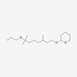 2-[(3,7-Dimethyl-7-propoxyoctyl)oxy]oxane