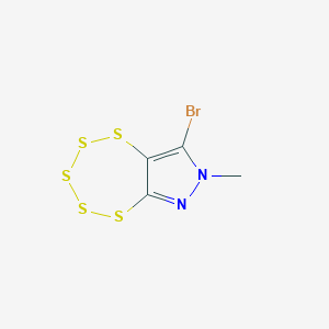 8-Bromo-7-methyl-7H-[1,2,3,4,5]pentathiepino[6,7-c]pyrazole