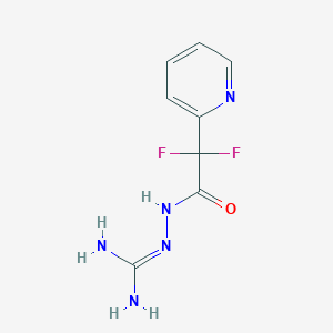 molecular formula C8H9F2N5O B1436323 2-(2,2-二氟-2-(吡啶-2-基)乙酰)肼基甲酰胺 CAS No. 1823182-88-2
