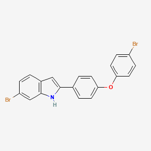 6-Bromo-2-[4-(4-bromophenoxy)phenyl]-1H-indole