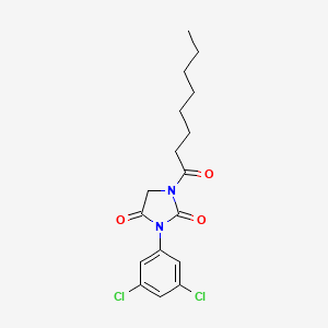 3-(3,5-Dichlorophenyl)-1-octanoylimidazolidine-2,4-dione