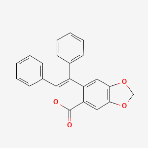 7,8-Diphenyl-2H,5H-[1,3]dioxolo[4,5-g][2]benzopyran-5-one