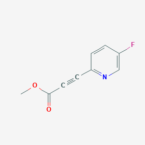 B1436326 Methyl 3-(5-fluoropyridin-2-YL)prop-2-ynoate CAS No. 1379222-27-1