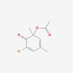 5-Bromo-1,3-dimethyl-6-oxocyclohexa-2,4-dien-1-yl acetate