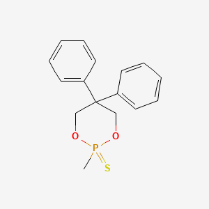 2-Methyl-5,5-diphenyl-1,3,2lambda~5~-dioxaphosphinane-2-thione