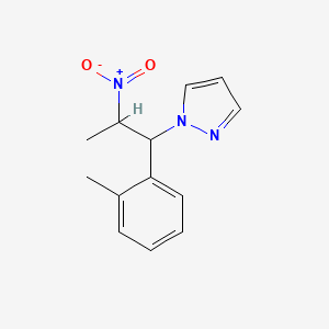 B1436335 1-[1-(2-methylphenyl)-2-nitropropyl]-1H-pyrazole CAS No. 1803582-77-5
