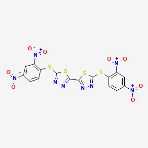 5,5'-Bis[(2,4-dinitrophenyl)sulfanyl]-2,2'-bi-1,3,4-thiadiazole