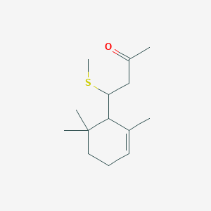 4-(Methylsulfanyl)-4-(2,6,6-trimethylcyclohex-2-en-1-yl)butan-2-one