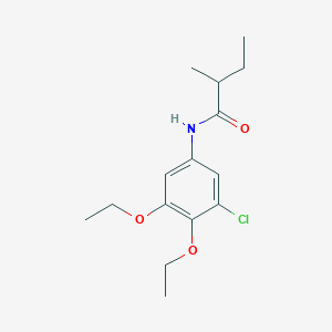 molecular formula C15H22ClNO3 B14363382 N-(3-Chloro-4,5-diethoxyphenyl)-2-methylbutanamide CAS No. 90256-99-8