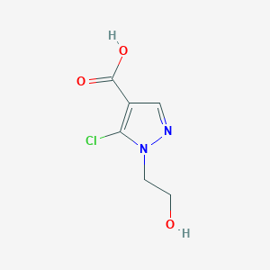 B1436343 5-chloro-1-(2-hydroxyethyl)-1H-pyrazole-4-carboxylic acid CAS No. 1564568-09-7
