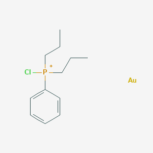 chloro-phenyl-dipropylphosphanium;gold