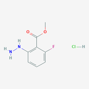 molecular formula C8H10ClFN2O2 B1436348 2-氟-6-肼基苯甲酸甲酯盐酸盐 CAS No. 1803602-22-3