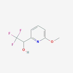 B1436350 2,2,2-Trifluoro-1-(6-methoxypyridin-2-yl)ethan-1-ol CAS No. 1700092-90-5