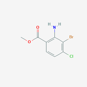 molecular formula C8H7BrClNO2 B1436357 2-氨基-3-溴-4-氯苯甲酸甲酯 CAS No. 1379330-15-0