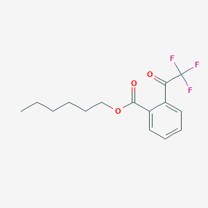 Benzoic acid, (trifluoroacetyl)-, hexyl ester