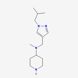 B1436376 N-((1-Isobutyl-1H-pyrazol-4-yl)methyl)-N-methylpiperidin-4-amine CAS No. 2140316-96-5