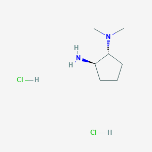 molecular formula C7H18Cl2N2 B1436378 (1R,2R)-1-N,1-N-二甲基环戊烷-1,2-二胺二盐酸盐 CAS No. 1807914-23-3