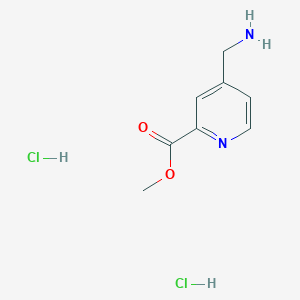 molecular formula C8H12Cl2N2O2 B1436385 Methyl 4-(aminomethyl)pyridine-2-carboxylate dihydrochloride CAS No. 1072438-55-1