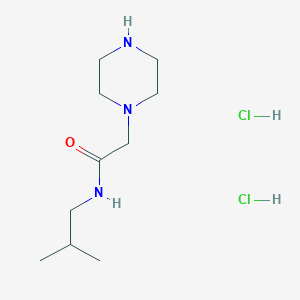 molecular formula C10H23Cl2N3O B1436397 二盐酸N-(2-甲基丙基)-2-(哌嗪-1-基)乙酰胺 CAS No. 2059948-34-2