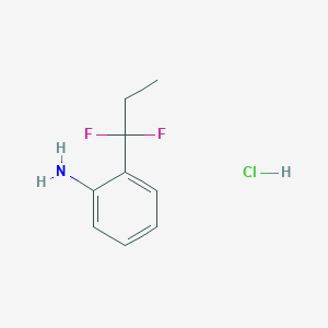 B1436405 2-(1,1-Difluoropropyl)aniline hydrochloride CAS No. 2060034-77-5