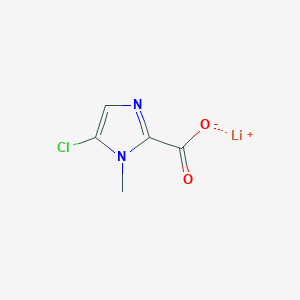 molecular formula C5H4ClLiN2O2 B1436406 锂(1+)离子5-氯-1-甲基-1H-咪唑-2-羧酸盐 CAS No. 2060063-62-7