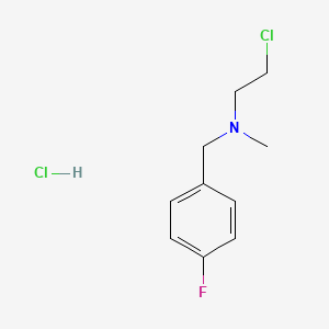 molecular formula C10H14Cl2FN B1436408 (2-氯乙基)[(4-氟苯基)甲基]甲胺盐酸盐 CAS No. 91817-70-8