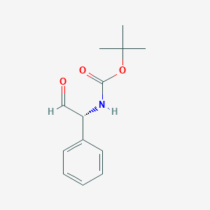 molecular formula C13H17NO3 B143642 (R)-tert-Butyl (2-oxo-1-phenylethyl)carbamate CAS No. 137284-11-8