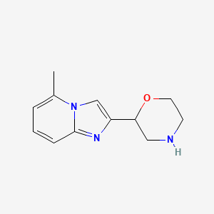 molecular formula C12H15N3O B1436420 2-{5-Methylimidazo[1,2-a]pyridin-2-yl}morpholine CAS No. 1507668-96-3