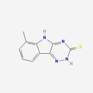 molecular formula C10H8N4S B1436435 6-甲基-5H-[1,2,4]三嗪并[5,6-b]吲哚-3-硫醇 CAS No. 83515-26-8