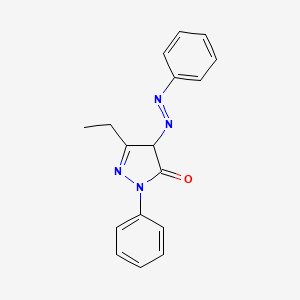 5-Ethyl-2-phenyl-4-[(E)-phenyldiazenyl]-2,4-dihydro-3H-pyrazol-3-one