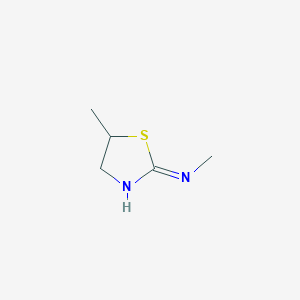 molecular formula C5H10N2S B1436443 N,5-二甲基-4,5-二氢-1,3-噻唑-2-胺 CAS No. 21018-31-5