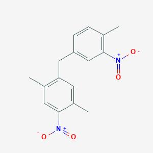 1,4-Dimethyl-2-[(4-methyl-3-nitrophenyl)methyl]-5-nitrobenzene