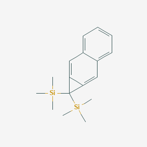 molecular formula C17H24Si2 B14364481 Silane, 1H-cyclopropa[b]naphthalen-1-ylidenebis[trimethyl- CAS No. 92012-56-1