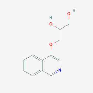 molecular formula C12H13NO3 B14364515 3-[(Isoquinolin-4-yl)oxy]propane-1,2-diol CAS No. 94039-69-7