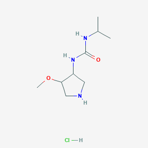 B1436465 1-(4-Methoxypyrrolidin-3-yl)-3-(propan-2-yl)urea hydrochloride CAS No. 2059975-47-0