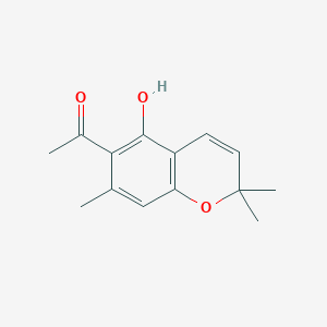 1-(5-Hydroxy-2,2,7-trimethyl-2H-1-benzopyran-6-yl)ethan-1-one