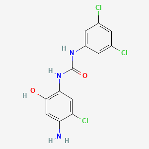 N-(4-Amino-5-chloro-2-hydroxyphenyl)-N'-(3,5-dichlorophenyl)urea