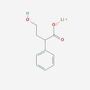 molecular formula C10H11LiO3 B1436472 锂(1+)离子4-羟基-2-苯基丁酸盐 CAS No. 2059942-64-0
