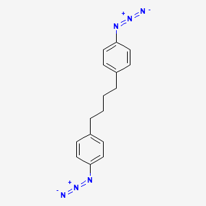 molecular formula C16H16N6 B14364785 1,1'-(Butane-1,4-diyl)bis(4-azidobenzene) CAS No. 91707-40-3