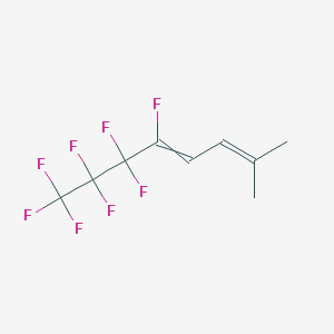 molecular formula C9H8F8 B14364792 5,6,6,7,7,8,8,8-Octafluoro-2-methylocta-2,4-diene 