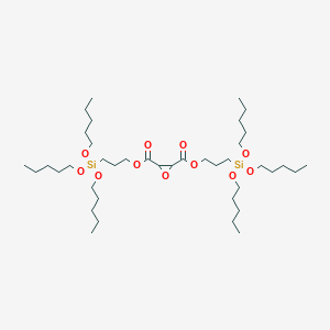 Bis{3-[tris(pentyloxy)silyl]propyl} oxirane-2,3-dicarboxylate