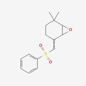 5-[(Benzenesulfonyl)methylidene]-2,2-dimethyl-7-oxabicyclo[4.1.0]heptane