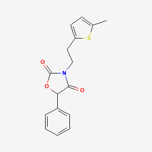 3-[2-(5-Methylthiophen-2-yl)ethyl]-5-phenyl-1,3-oxazolidine-2,4-dione