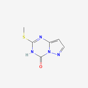 B1436486 2-(Methylthio)pyrazolo[1,5-a][1,3,5]triazin-4(3H)-one CAS No. 54346-18-8
