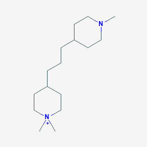 1,1-Dimethyl-4-[3-(1-methylpiperidin-4-yl)propyl]piperidin-1-ium