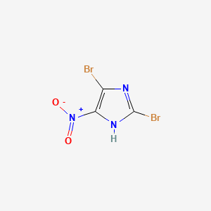 molecular formula C3HBr2N3O2 B1436487 2,5-二溴-4-硝基-1H-咪唑 CAS No. 6154-30-9