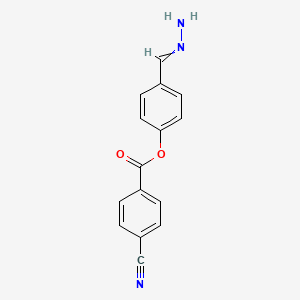 4-(Hydrazinylidenemethyl)phenyl 4-cyanobenzoate