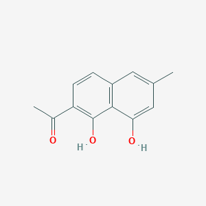 molecular formula C13H12O3 B14364903 1-(1,8-Dihydroxy-6-methylnaphthalen-2-yl)ethan-1-one CAS No. 91902-87-3