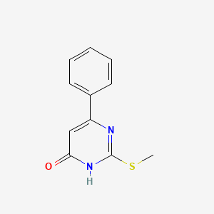 molecular formula C11H10N2OS B1436497 2-(甲硫基)-6-苯基嘧啶-4(3H)-酮 CAS No. 56035-29-1